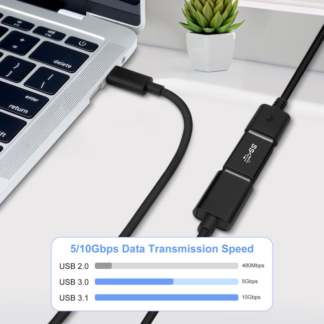 USB 3.0 Male to USB3.0 Female Adapter OTG 3.0 USB A to 3.0 USB-A Expander Connector USBA Extender Connection or Data Cable Extension USB3.0 Converter Adapters
