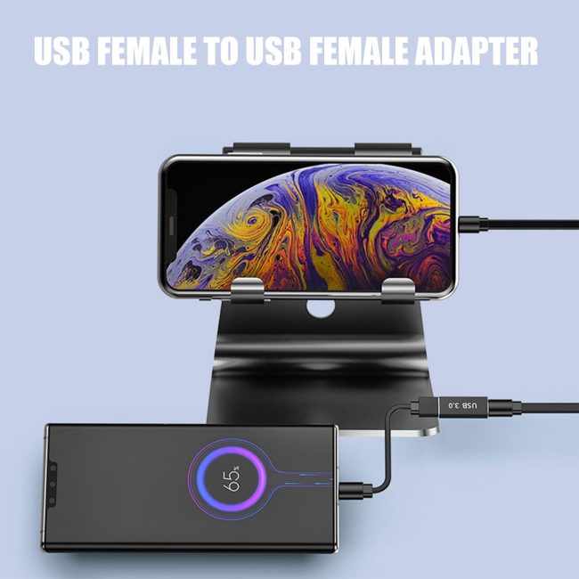 USB Female to USB-C Adapter - Compatible with MacBook Pro/Air iPad Pro Google Pixel Huawei & More
