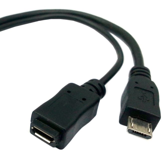 USB OTG Cable for Firesticks 4K/4K Max/Cube/lite/2nd Gen Android Devices and Host Devices Universal Micro Power Enabled Adapter 6-Inch