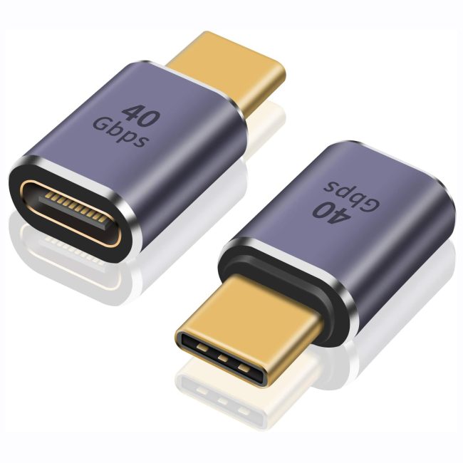 USB C Extender Adapter 8K@60Hz & 40Gbps Data USB C Male to Female Extension Adapter 100W Charging Type C Extender Thunderbolt 4 Connector for iPhone MacBook Pro