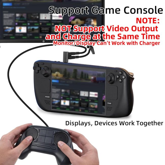 USB Type C Splitter 1 to 2 Ports Supports 10Gbps Data Transfer 4K@60Hz Video Output Easy to Carry