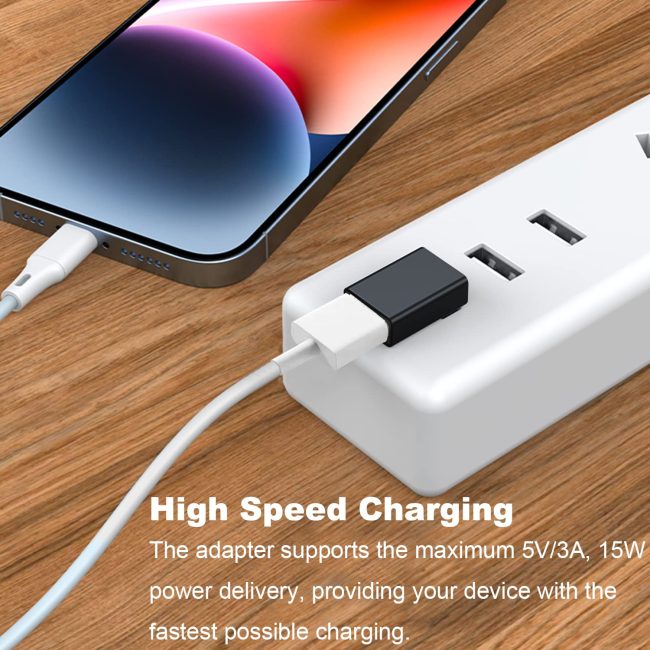 90 Degree USB 3.0 Adapter Upward Angle USB A Male to Female Converter Extender for PC Laptop USB A Charger Power Bank and More