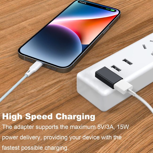 90 Degree USB 3.0 Adapter Right Angle USB A Male to Female Converter Extender for PC Laptop USB A Charger Power Bank and More