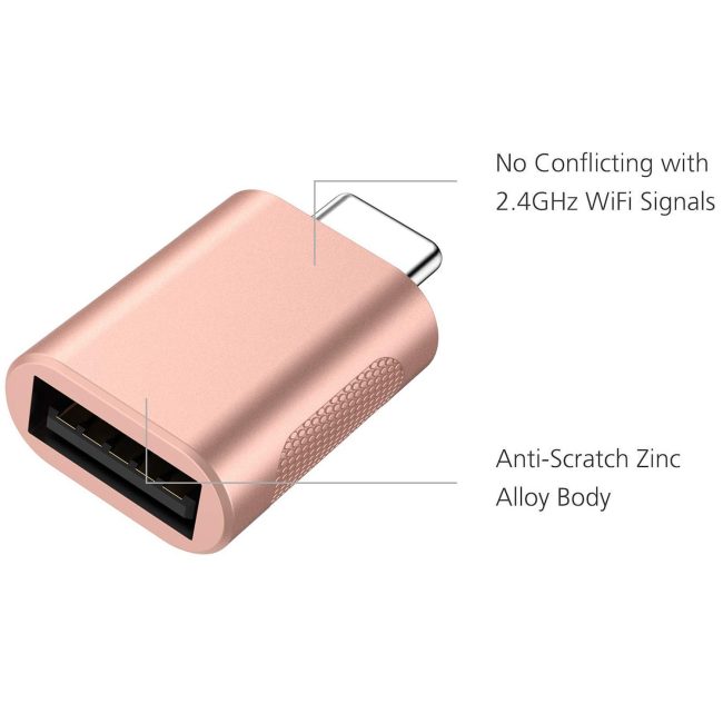 USB-C to USB 3.0 Adapter Type-C to USB Thunderbolt 3 to USB Female Adapter OTG for MacBook Pro 2019 MacBook Air 2020 iPad Pro 2020 More Type-C Devices