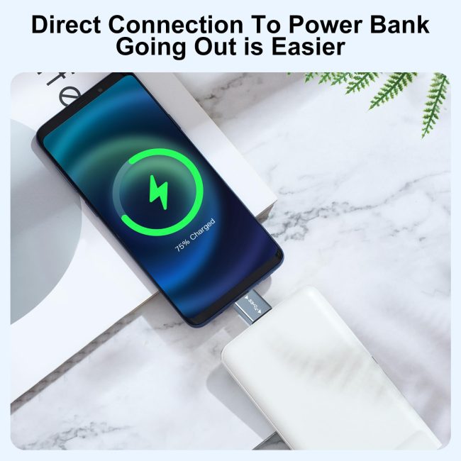 USB 3.1 Male to USB C Male Adapter USB A to USB C Connector 10G Data Transfer for Smartphone Tablet Laptop Power Bank