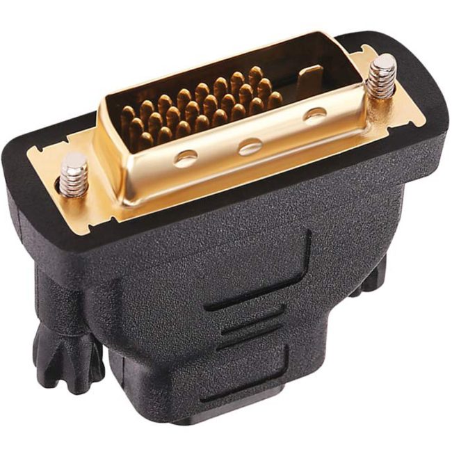 DVI to HDMI Adapter DVI Male to HDMI Female Bi-Directional DVI-D Port Converter 4K 1080P Gold Plated Connector